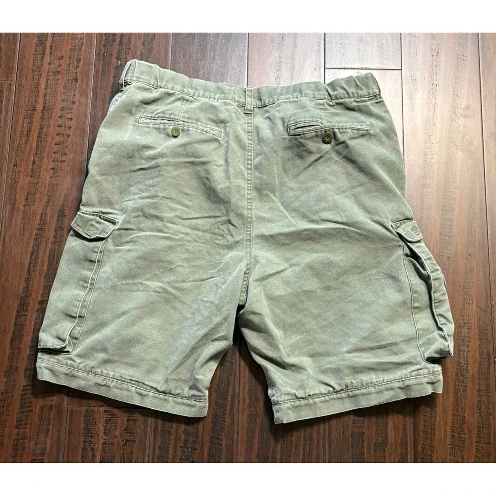 Boy Scouts Cargo Shorts Mens 34 Green Outdoor Hiking Canvas Outdoors **